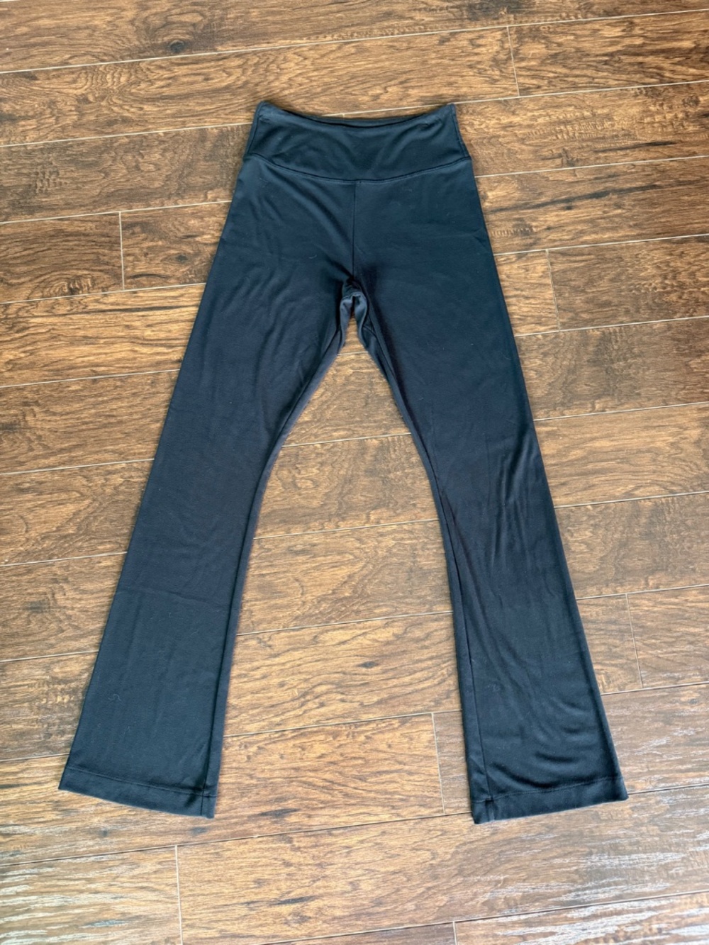 Nuuds Black High Rise Flare Leggings Size M Stretch Yoga Pants